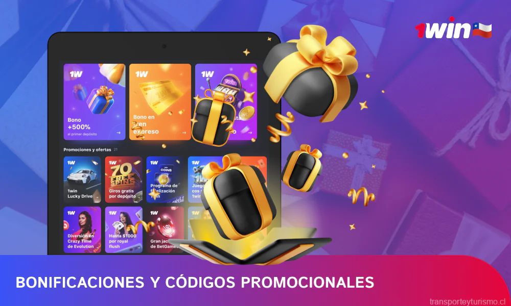 1win ofrece lucrativos bonos para los jugadores de Chile, incluyendo un bono de bienvenida de hasta el 500%, un bono exprés, un 30% de cashback en determinados días y monedas de fidelidad canjeables por apuestas gratuitas